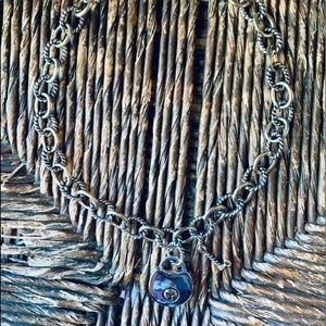 ✨✨Rope Silver and Gold Tone Chain Lock and Key 🔐 Pendant Necklaces ✨